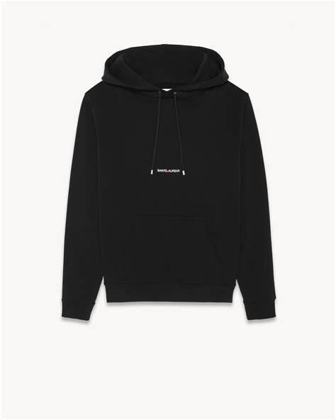 black and white ysl hoodie